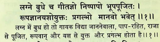 Effect of Budh (Mercury) in the various houses as per Lagna Chandrika