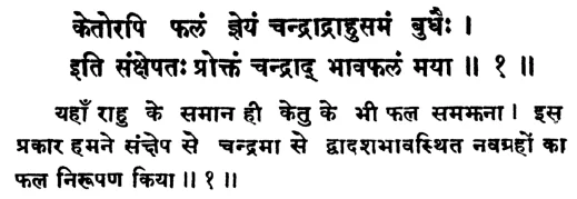 Effect of Ketu in various houses of Janam Kundli (Natal chart) as per Gauri Jataka