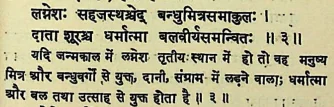 Effect of Lagna lord in the third house as per Bhrigu Samhita